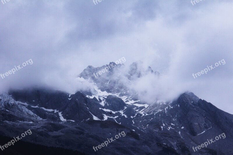 The Jade Dragon Snow Mountain Mountain Snow Mountain Free Photos