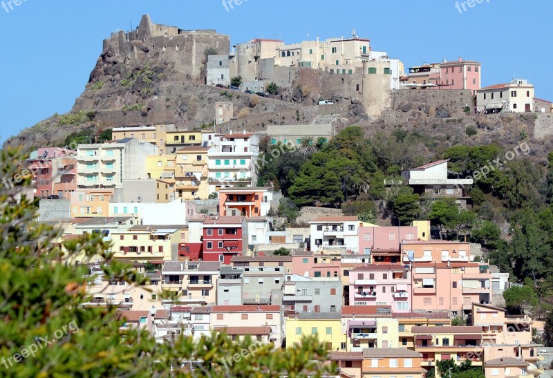 Castelsardo Sardinia Italy City Castle