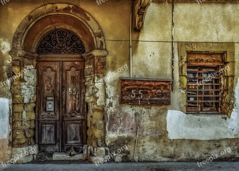 Old House Facade Building Abandoned Decay