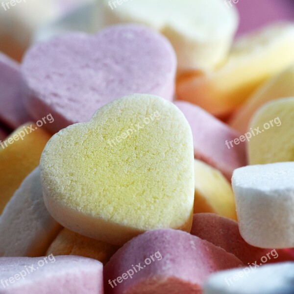 Candy Heart Sugar Sweet Food