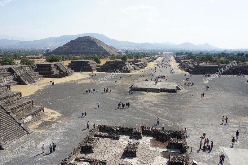 Teotihuacan Archeology Mexico Architecture Old