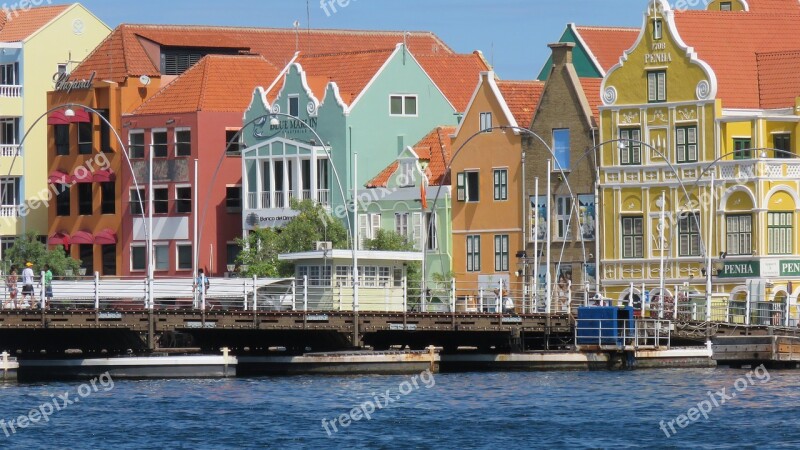 Curacao City Color Architecture Colorful