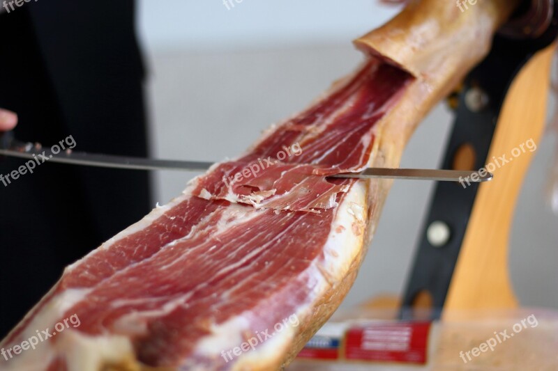 Jamon Ham Spain Gastronomy Tasty