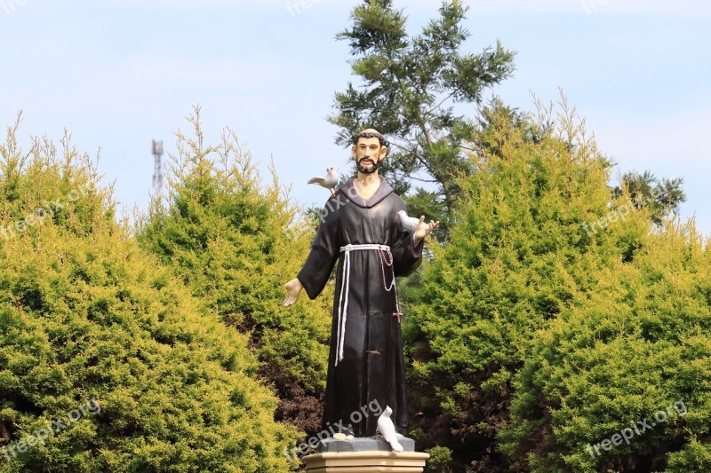 Saint Saint Francis Assisi Sculpture Free Photos