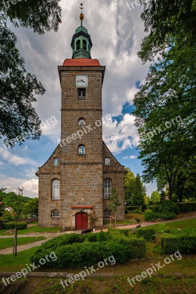 Jonsdorf Saxony Church Germany Architecture