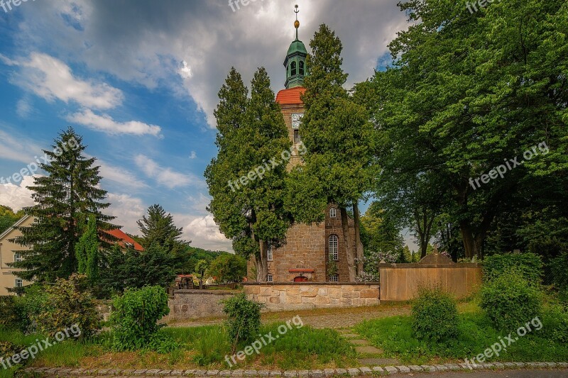 Jonsdorf Saxony Church Germany Architecture