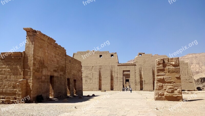 Egypt Thebes Luxor Temple Medinet-habu