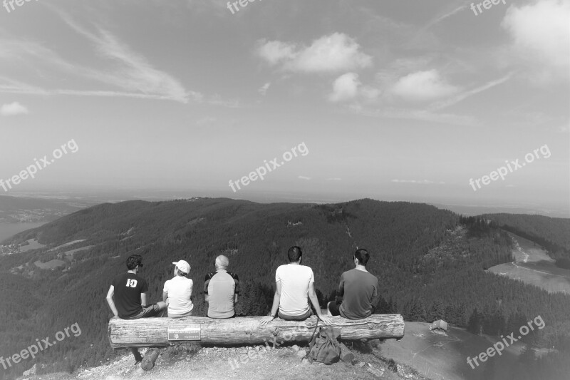 Human Black And White Photography Panorama Mountain Alpine