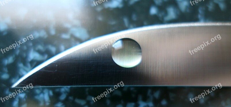 Knife Drip Water Background Waters