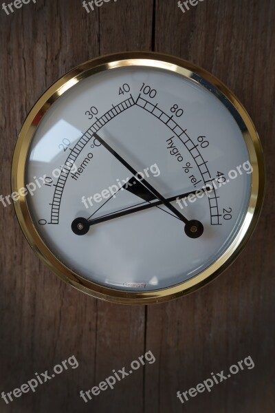 Thermometer Hygrometer Instrument Temperature Degrees Celsius