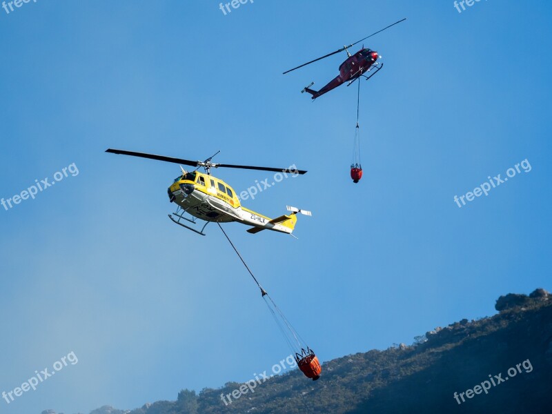 Fire Fighting Helicopters Helicopter Sky Aircraft Rescue