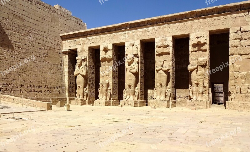 Egypt Thebes Luxor Temple Medinet-habu