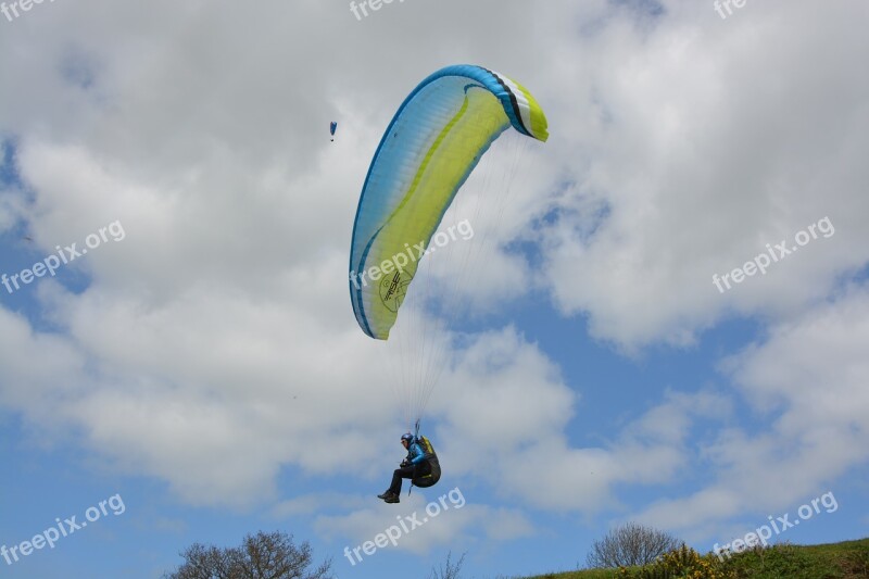 Paragliding Paraglider Sky Outdoor Air