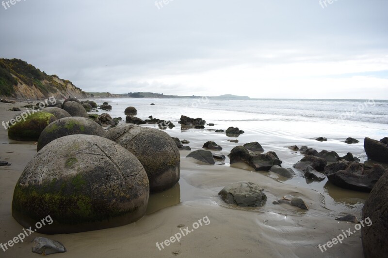 Beach Seashore Sea Rock Water