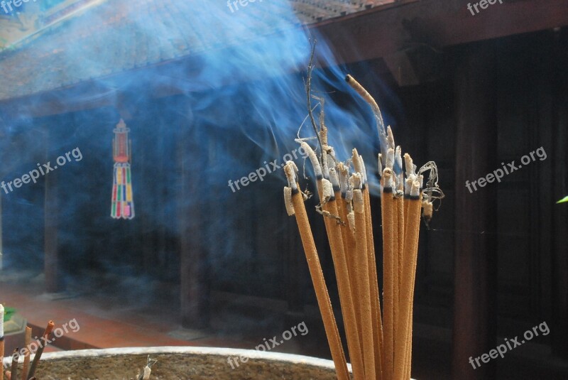 Incense Incense Sticks Prayers Religion Chinese