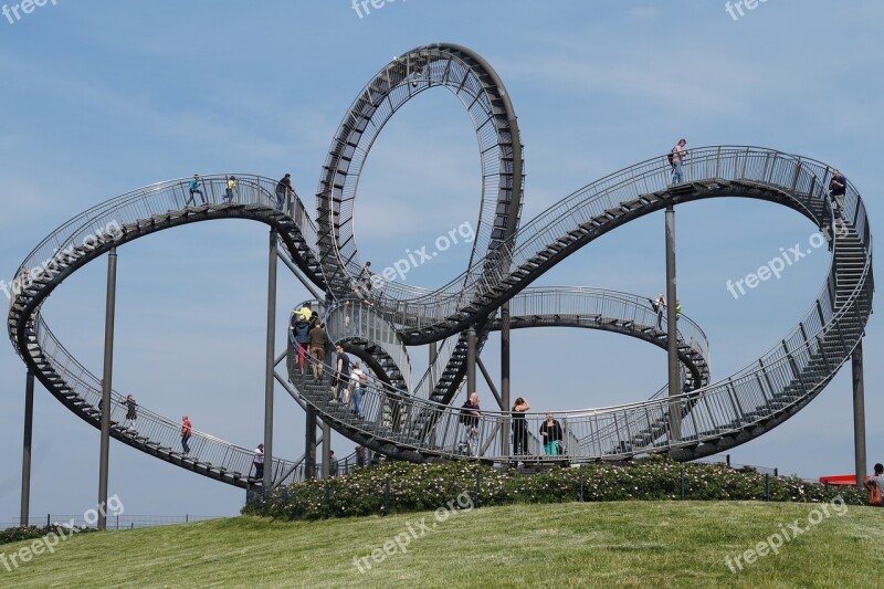 Sky Ruhr Area Roller Coaster Free Photos