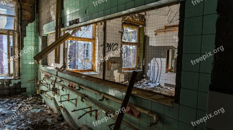 Abandoned House Window Broken Old