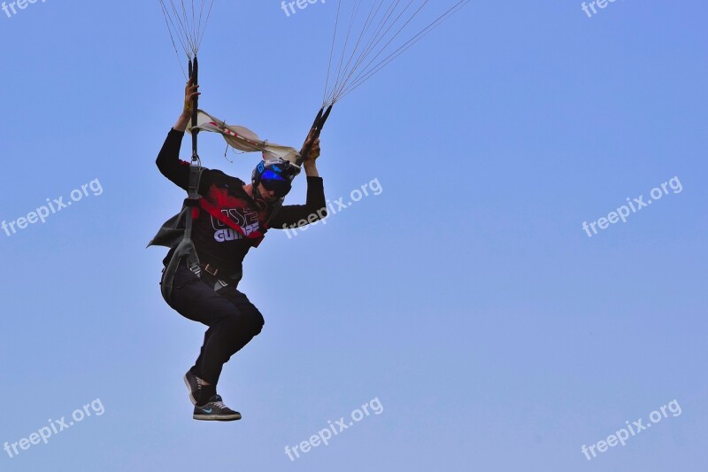 Parachutist Sky Flying Skill Pleasure