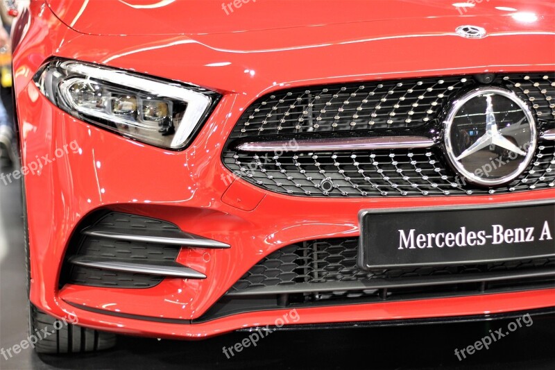 Car Mercedes Benz A 200 Zagreb Auto Show 2018 Modern Technology Vehicle