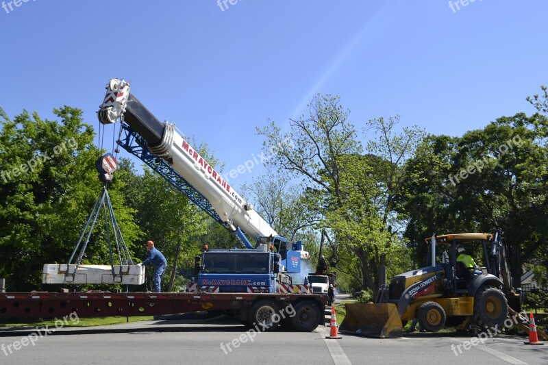 Crane Bulldozer Extraction Clean-up Aftermath