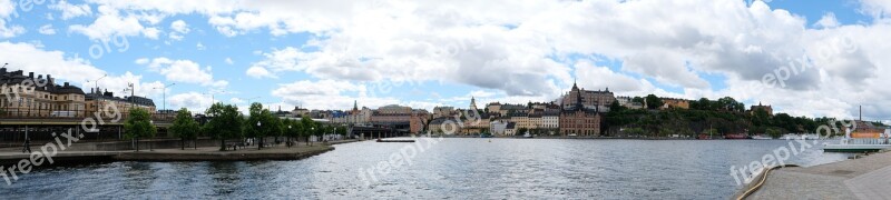 Panoramic Overview Waters Nature River