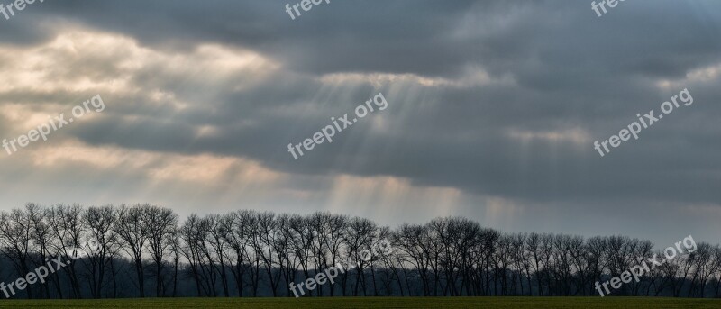 Panorama Cloud Cover Clouds Free Photos