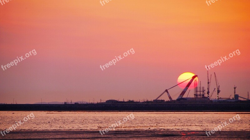 Sunset Sea December In Cape Fear Landscape This Type