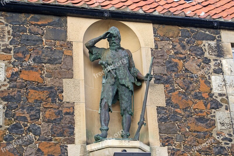 Statue Alexander Selkirk Castaway Lower Largo Fife