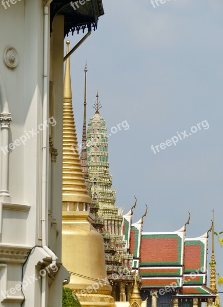 Temple Buddha Grand Palace Gold Thailand