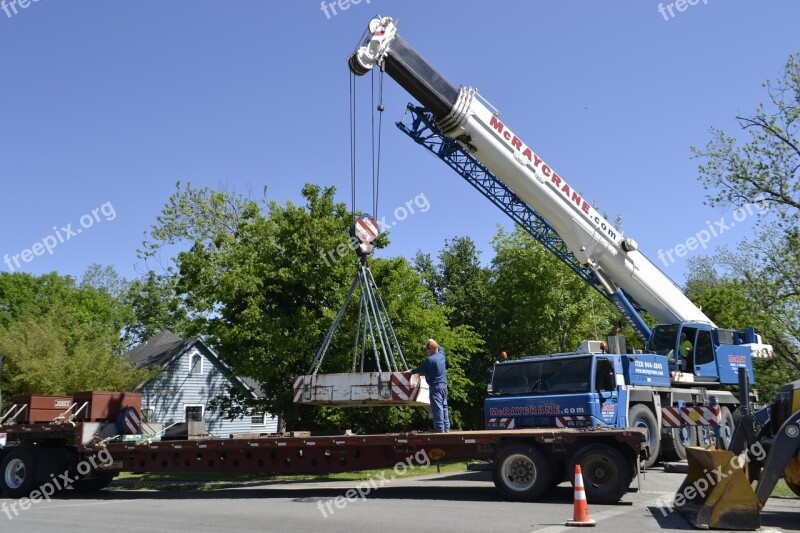 Crane Machine Tractor Transportation System Vehicle