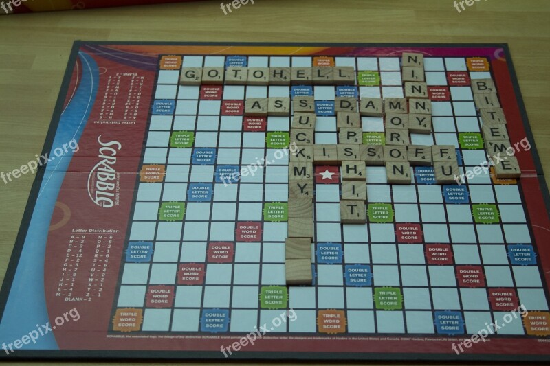 Game Scrabble Alphabet Leisure Board