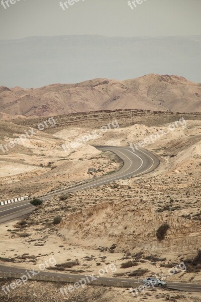 Desert Landscape Travel Road Dry