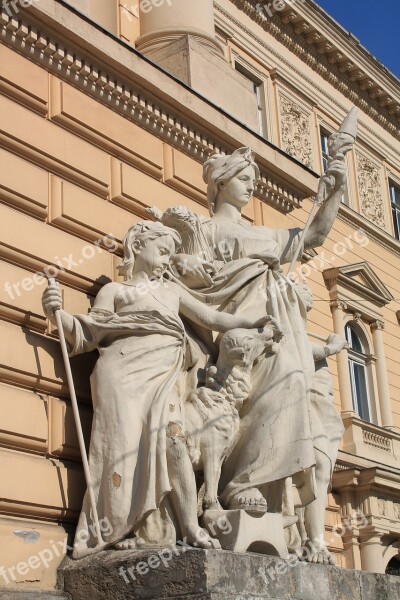 Sculpture Statue Ukraine Lviv Lviv University