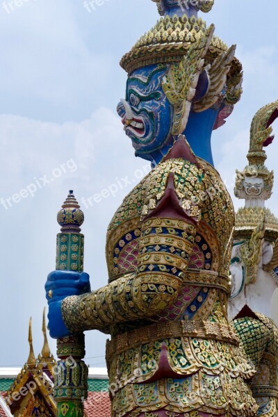 Buddha Statue Sculpture Temple Religion