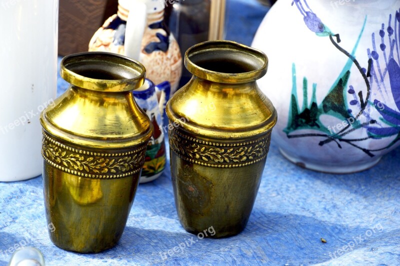 Container Bottle Jar Flea Market At The Age Of