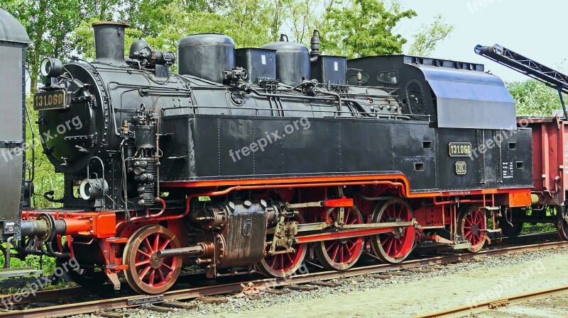 Steam Locomotive Operational Museum Railway Turned Off Weather Protection Cab