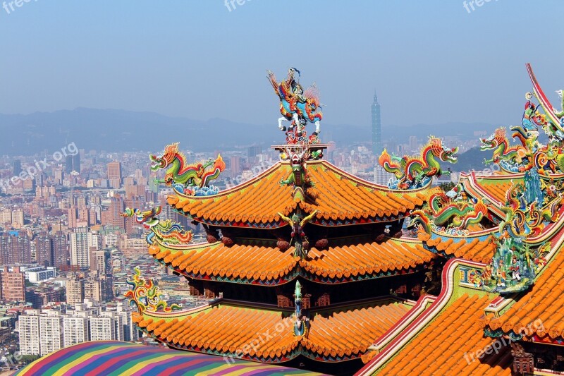 Travel Temple Roof Architecture Sky