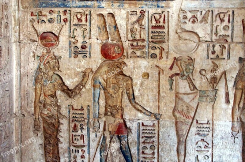 Egypt Tomb Deir-el-medina Hieroglyphs Isis