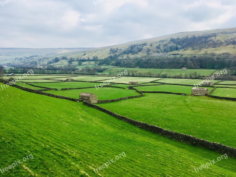 Yorkshire Dales Swaledale Gunnerside National Park