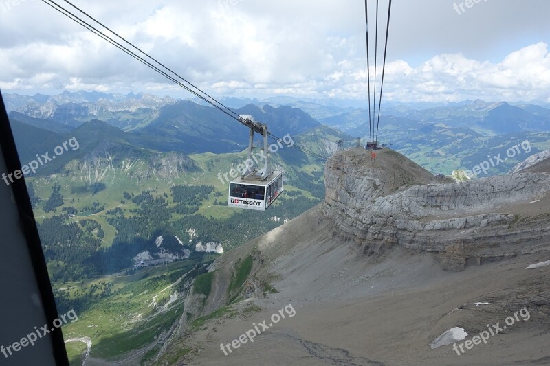 Cable Car Mountain Nature Travel Outdoors