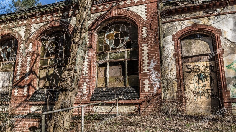 Architecture Old Building Window Abandoned