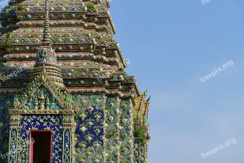 Wat Pho Architecture Religion Travel Old