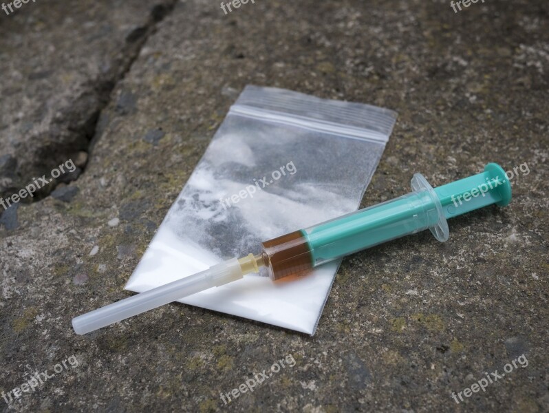 Syringe Drugs Drug Heroin Addiction