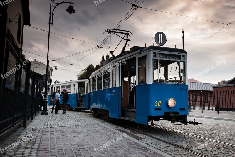 Vintage Tram Cracow Poland Oldschool