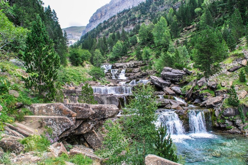 Body Of Water Nature Waterfall River Rock