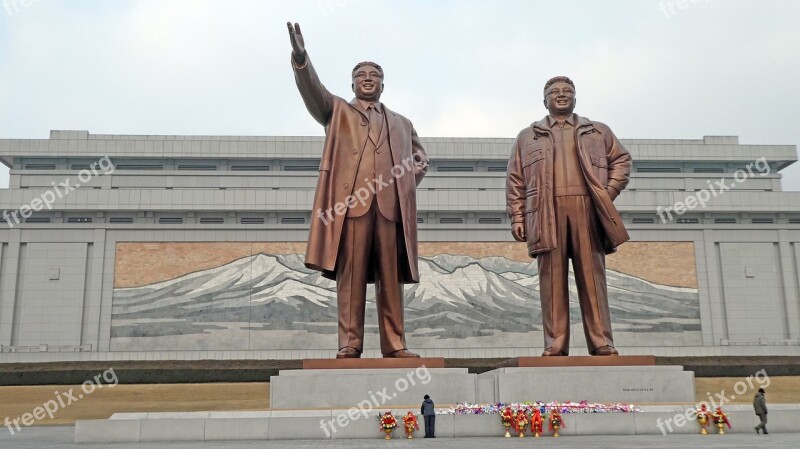 Human Man Monument North Korea Leader