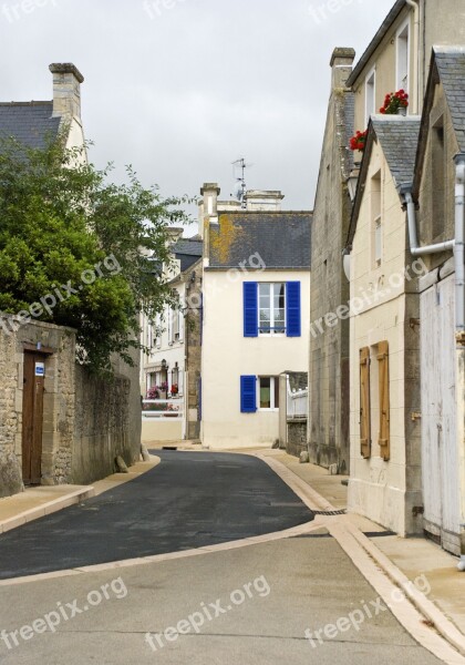 Architecture House Street Small Town Building