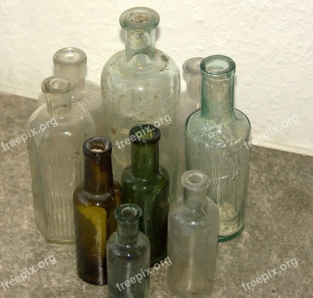 Glass Bottle Container Alcohol Liquid