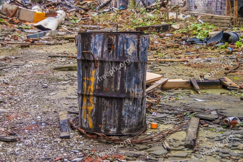 Continental Hanover Industrial Site Abandoned Barrel