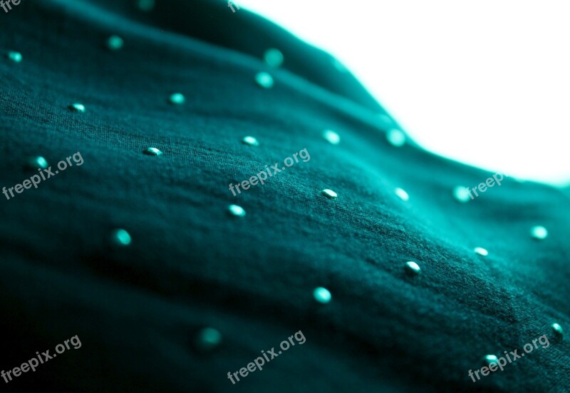 Fabric Drop Blue Turquoise Turquois